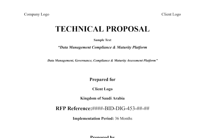 write professional technical and commercial proposals for your IT business